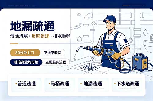 丰城地漏疏通